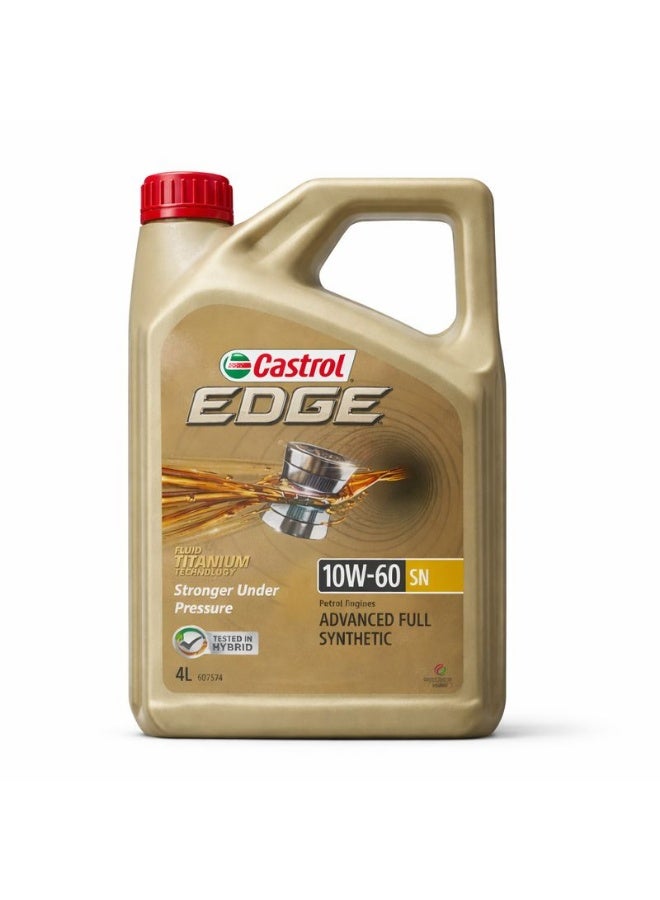 Castrol EDGE 10W-60 SN Advanced Full Synthetic Engine Oil – 4 Liters
